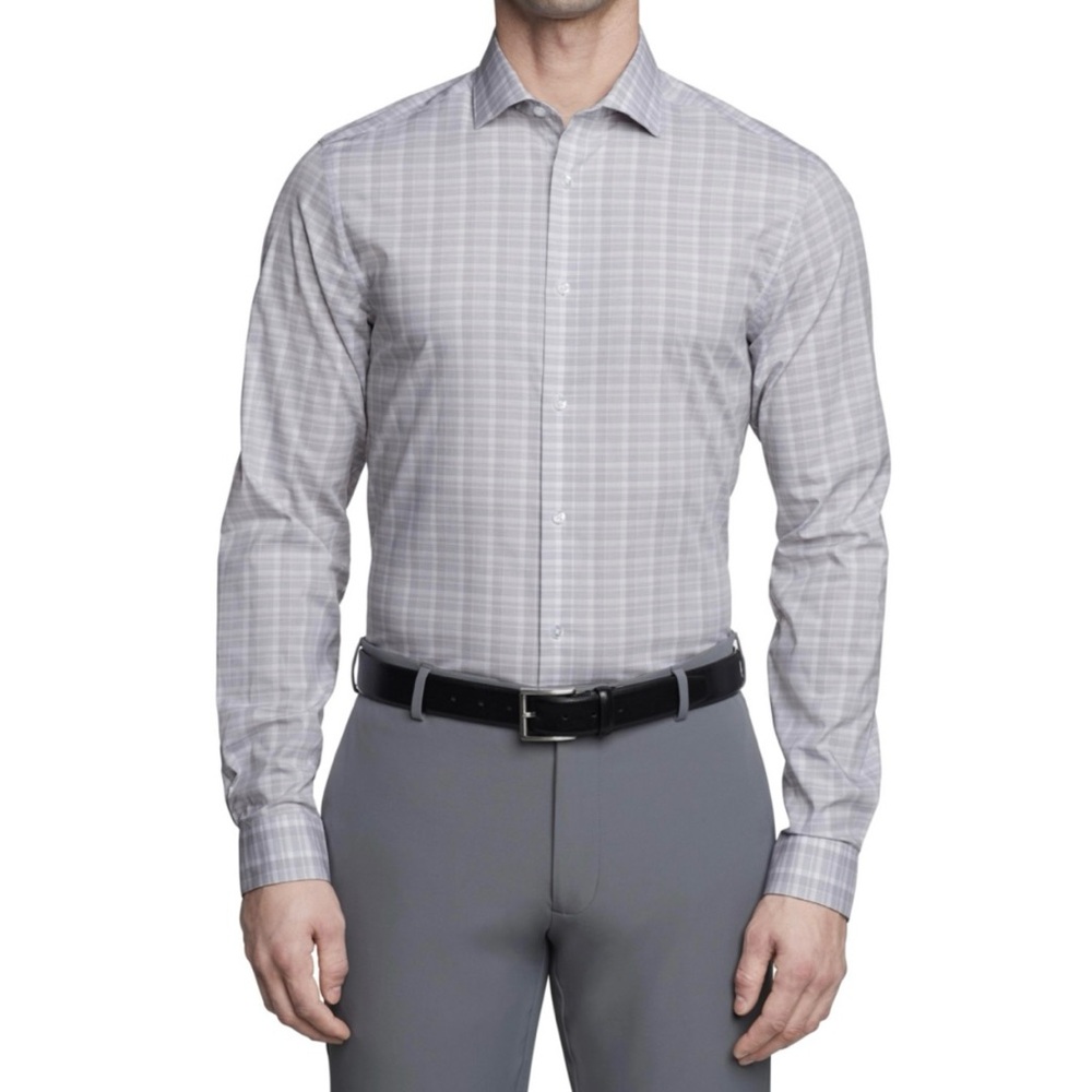 Calvin Klein Men's Steel Plus Slim Fit‎ Stretch Wrinkle Free Dress Shirt